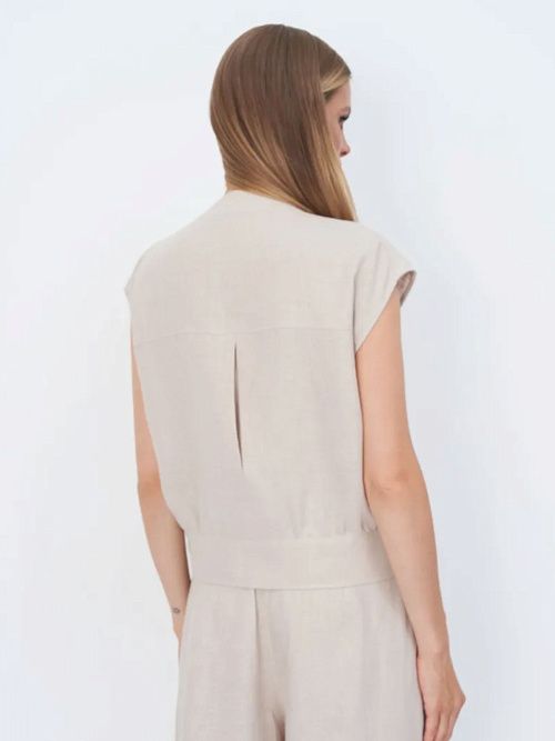 52101-БЛ Блузка женская бежевый ELECTRA STYLE 