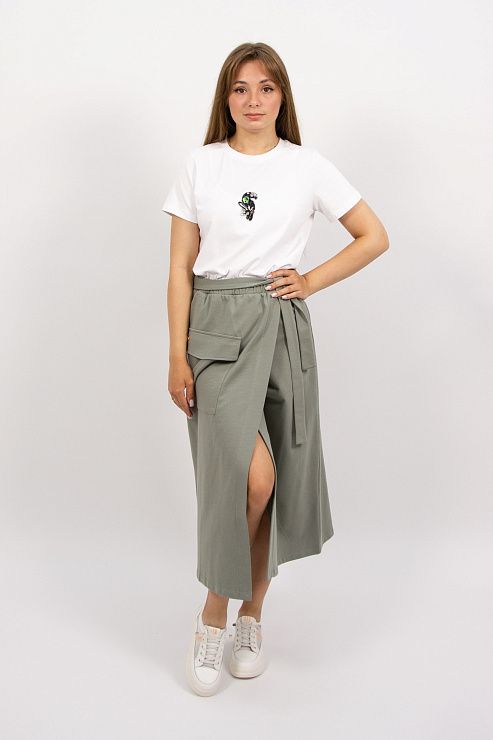 ЕВТ7011 Юбка женская зеленый VERY NEAT 