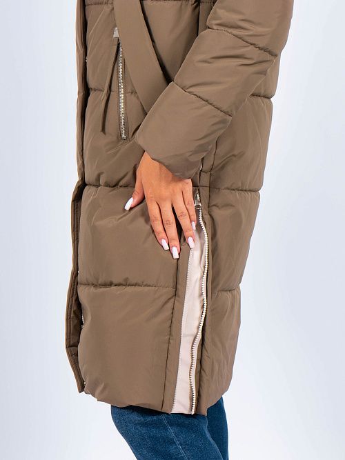 GWD4762I-G165 Пальто женское хаки ICEbear 