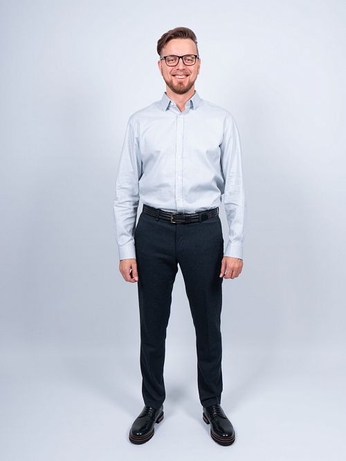 804-0158.E307.Y000.L.B0301 Брюки мужские синий LUXOR 