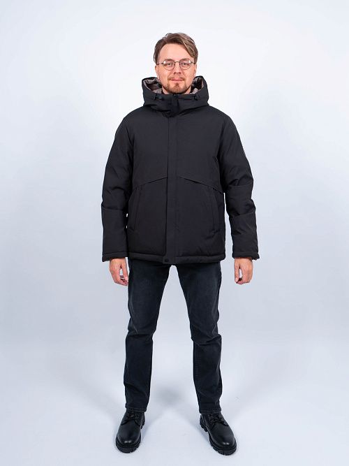 MWD4860I-М902 Куртка мужская двухстороняя черный/серый ICEbear 