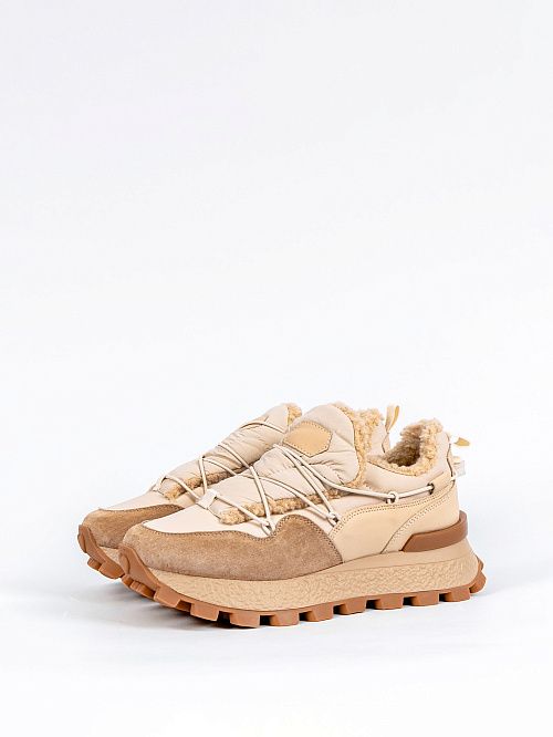 XKW24-HWLC3-013-2(Q) Полуботинки женские бежевый Covani 