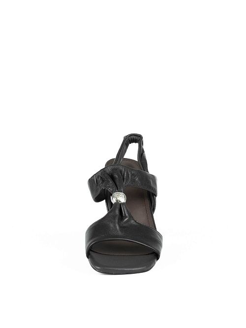 L969-H2225-P1772 Туфли летние женские натуральная кожа коричневый 365 
