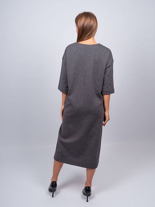EBT5037 Платье женское серый VERY NEAT 