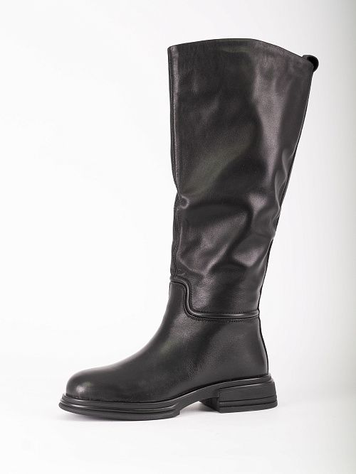 JA295Y-K595-P1213BM Сапоги женские натуральная кожа черный 365 