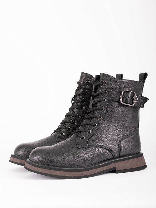 XMG-52782-9A-KW Ботинки женские натуральная кожа черный Madella 