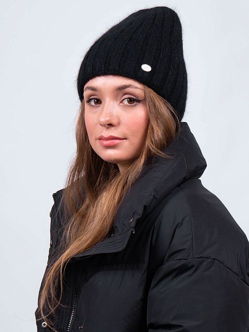 МАРГО Шапка женская черный ELITE LINE 