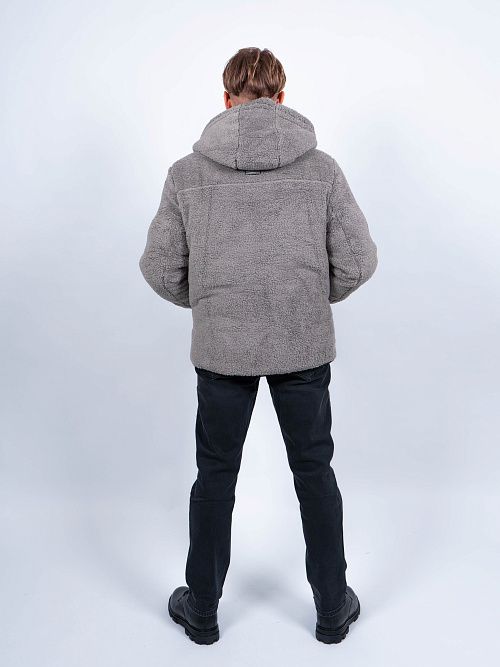 MWD4902I-М902 Куртка мужская двухстронняя черный/серый ICEbear 