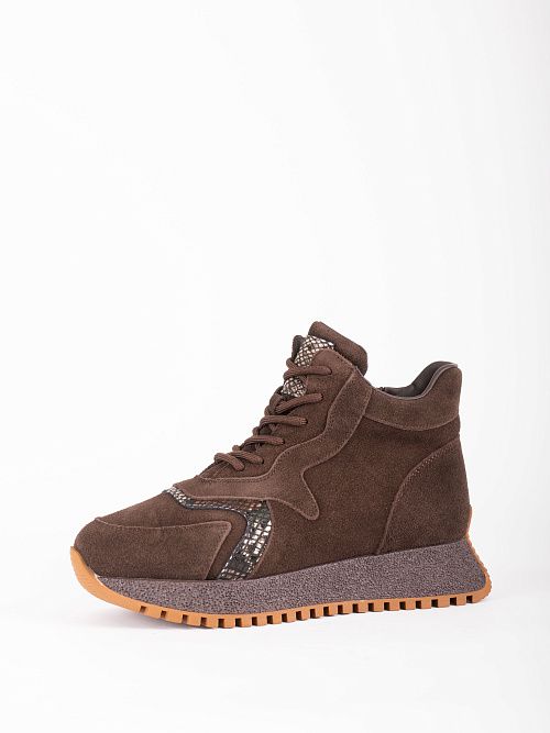 AR079-L78-2ZM Ботинки женские натуральная кожа коричневый 365 