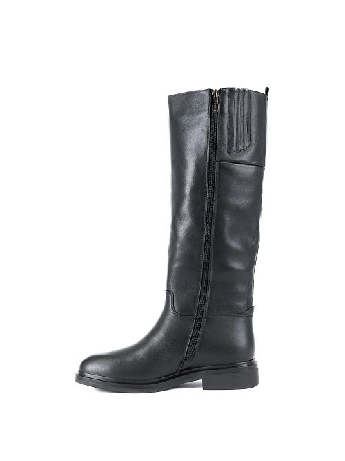 XJU-42220-1A-KI Сапоги женские натуральная кожа черный Madella 