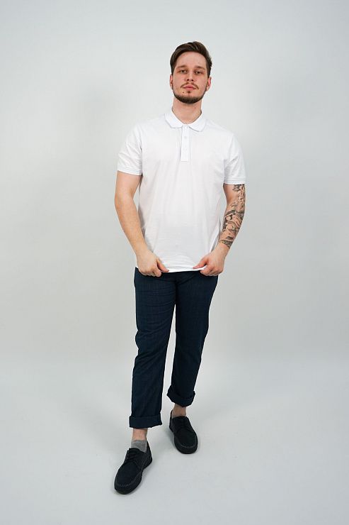 805-2064.E327.Y002.L.B0301 Брюки чинос мужские синий LUXOR 