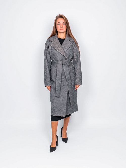 KR-227B/1-м.звезда Пальто женское серый 365 