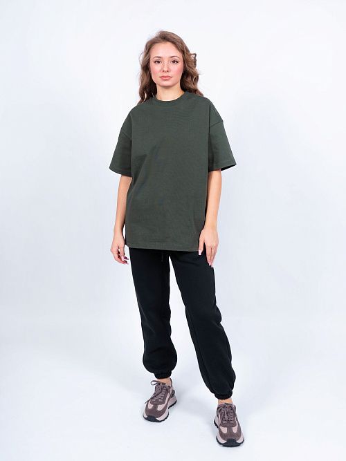 AR006-1 Футболка оверсайз зеленый 365 