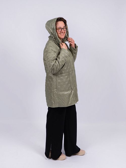 5235-884 Куртка женская зеленый ICEBEAR 