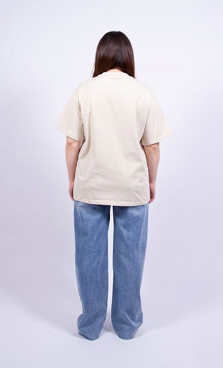 5259-2 Футболка женская бежевый YISHANG 