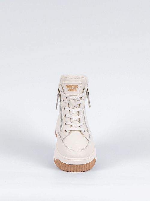 RQ421-020 Ботинки женские молочный Baden 