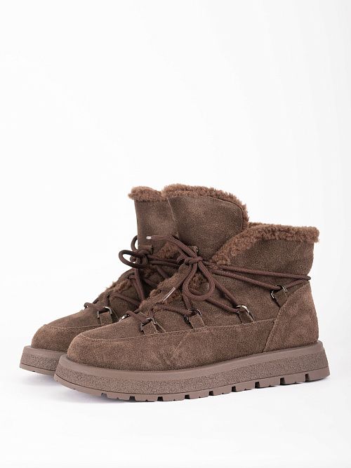 XUS-52714-1H-SW Ботинки женские натуральная кожа коричневый Madella 