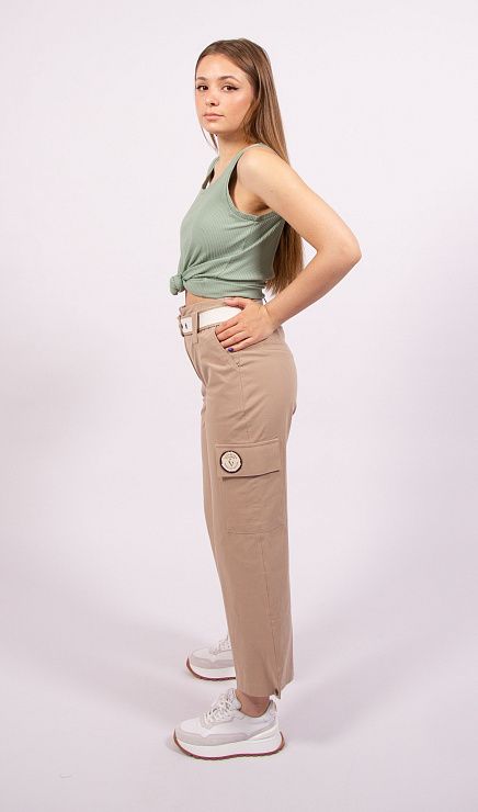 23Y9051 Брюки женские бежевый VANGELIZA 