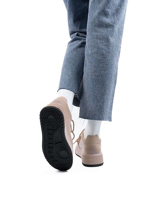 DBY-RA011-001-3 Полуботинки женские натуральная кожа бежевый 365 