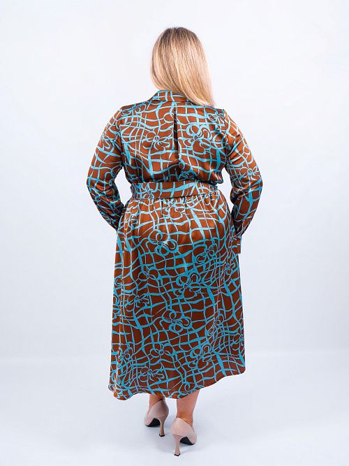 Платье Бриджит женское коричневый KЛЮКVА 