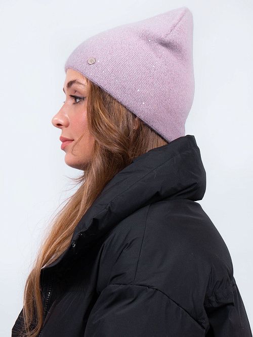 ФЛОРА Шапка женская лиловый ELITE LINE 