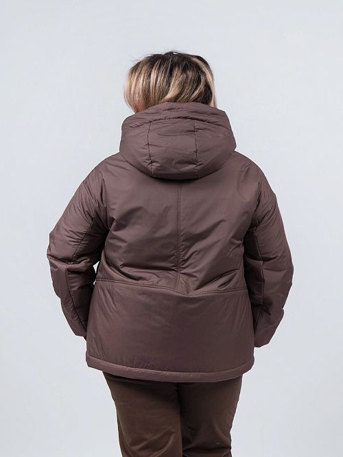 9217 Куртка женская коричневый Baimuni 