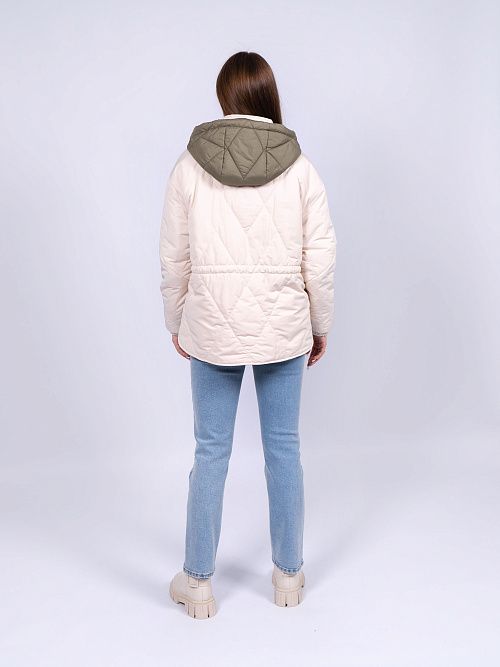 7616 Куртка женская бежевый Baimuni 