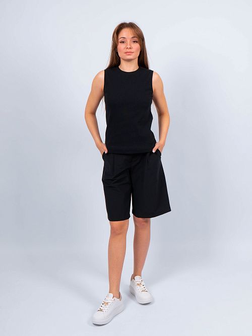 ЕВТ3037/24/4 Майка женская черный VERY NEAT 