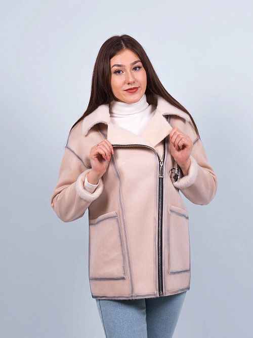 W9586 Дубленка женская Baimuni 