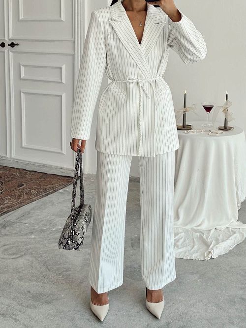 4124 Пиджак женский белый GIRL 