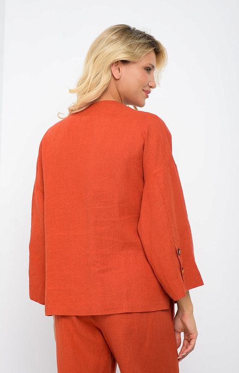 04378AA Жакет ШЕННЕН терракотовый AGENDA 