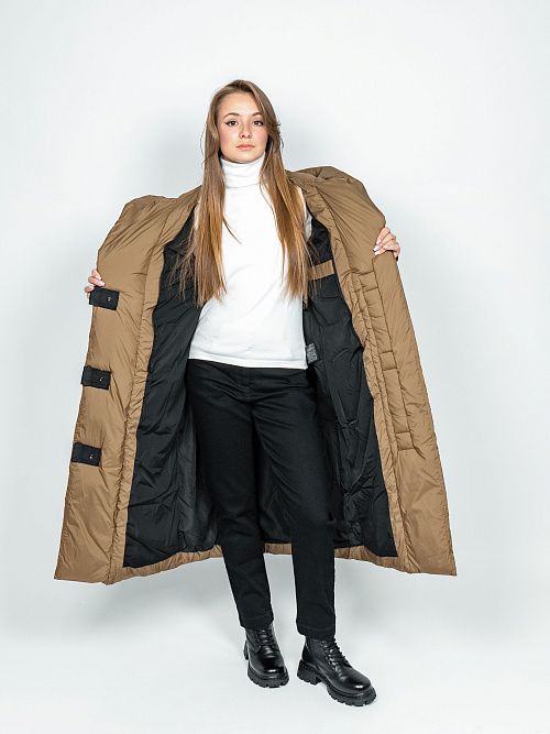 78127/2 Пальто женское коричневый Baimuni 