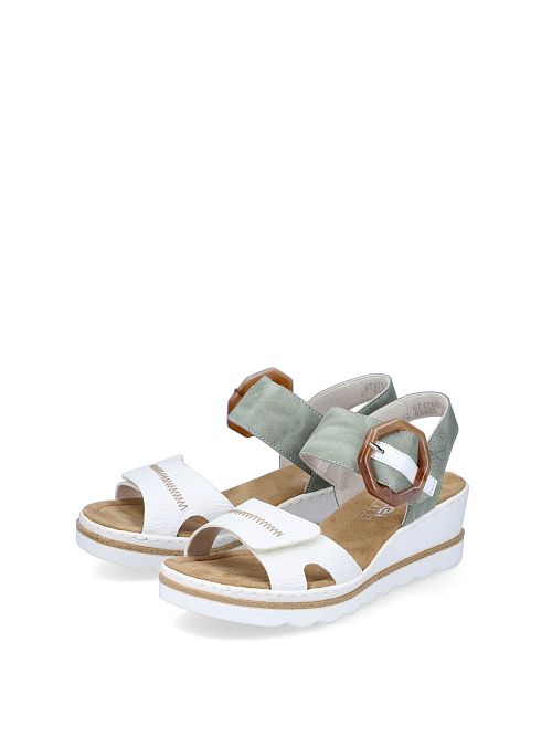 67476/81 Босоножки женские белый Rieker 