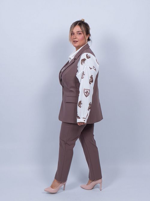 L232-6116-62/76 Жилет классический женский какао LADY SHARM 