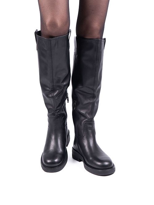 JA280Y-H1908-P8008BM Сапоги женские натуральная кожа черный 365 