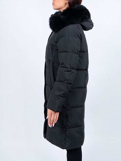 GWD3935-2I-G901 Пальто женское черный ICEbear 