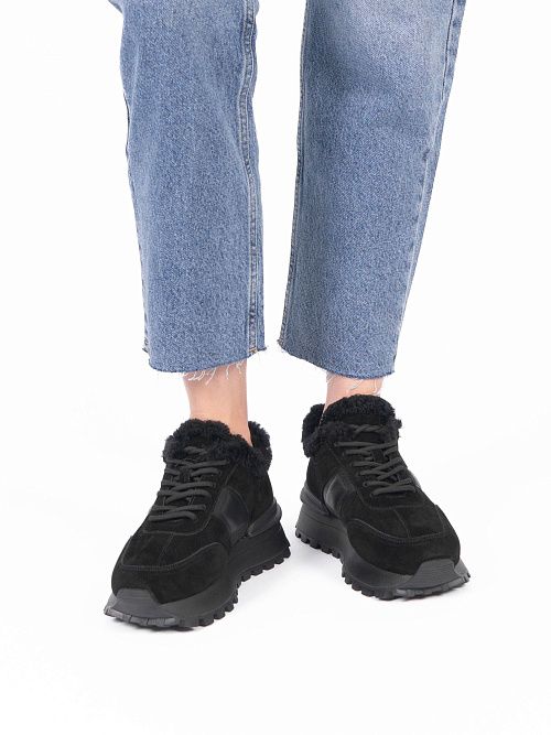 AS81259-L608-1ZM Ботинки женские натуральная кожа черный 365 