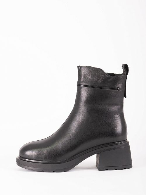 JA292-K590-P1213M Ботинки женские натуральная кожа черный 365 