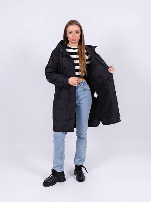 5210-901 Пальто женское черный ICEBEAR 