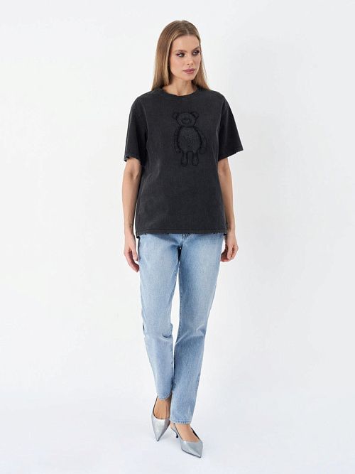 42086-ФБ Футболка женская серый ELECTRA STYLE 