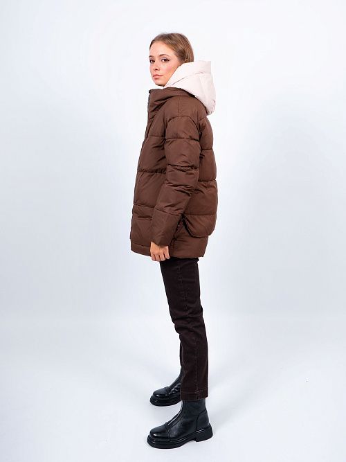 GWD4552I-G169 Куртка женская коричневый ICEbear 