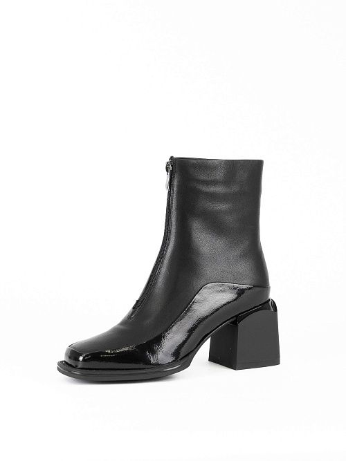 JA329-K635-P261 Ботинки женские натуральная кожа черный 365 