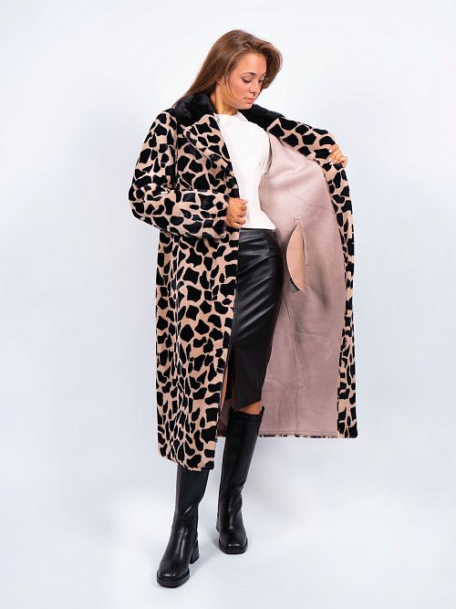 M2298/2 Дубленка женское коричневный Baimuni 