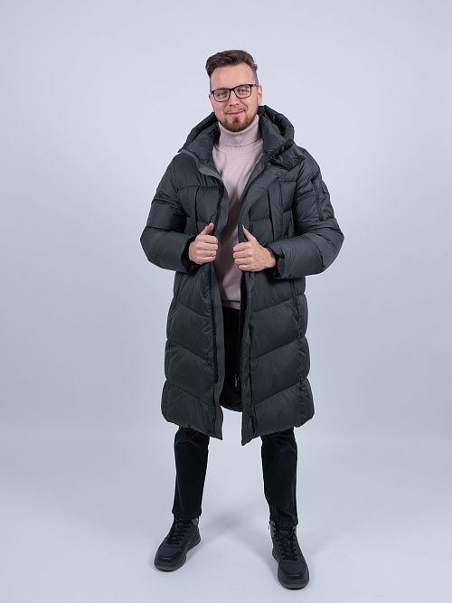 MWD3480I-657 Пальто мужское серый ICEbear 