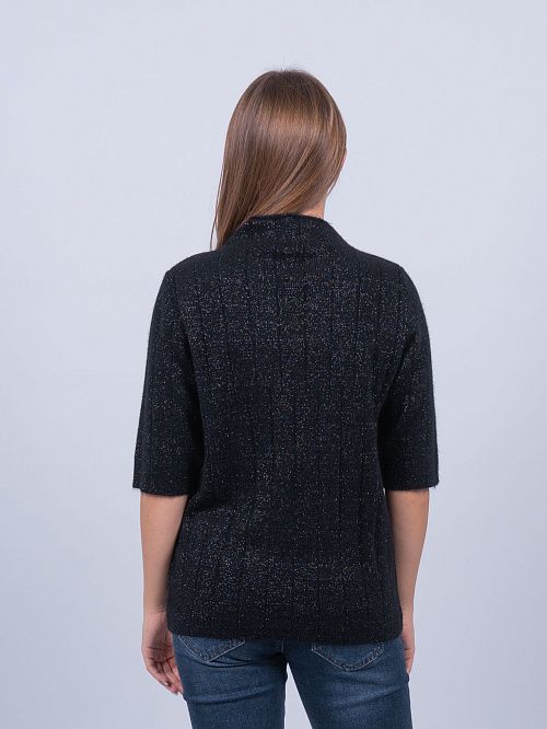 KZK-8320 Джемпер женский черный SERIANNO 