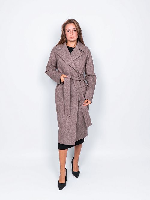 KR-227B/6-STR Пальто женское бежевый 365 