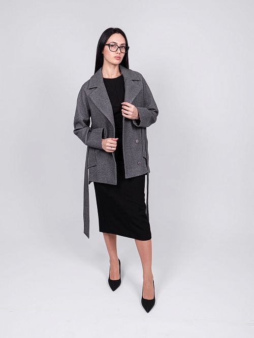 KR-292-Рубчик-12 Пальто женское антрацитовый 365 