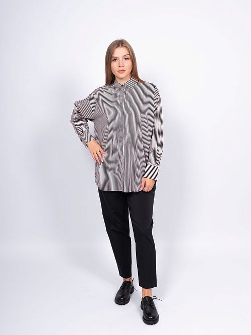 242000 Рубашка женская черный MIRA MIA 