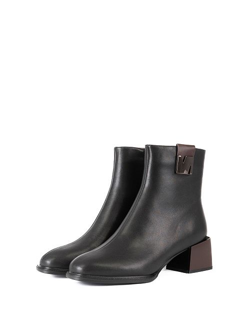 SOU-52033-1A-SB Ботинки женские натуральная кожа черный Madella 