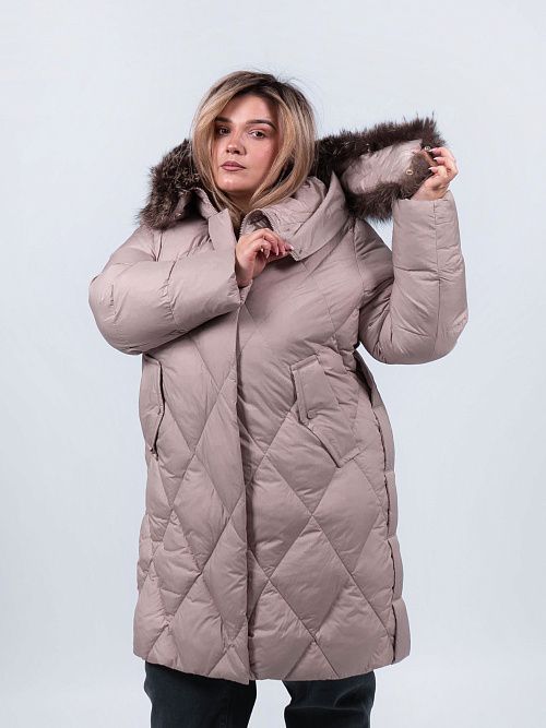 GWD4637-1I-G234 Пальто женское бежевый ICEbear 